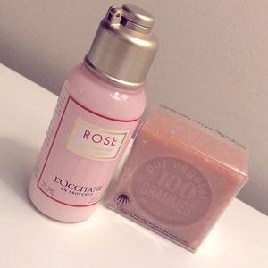 L’Occitane Rose Body Lotion and Soap